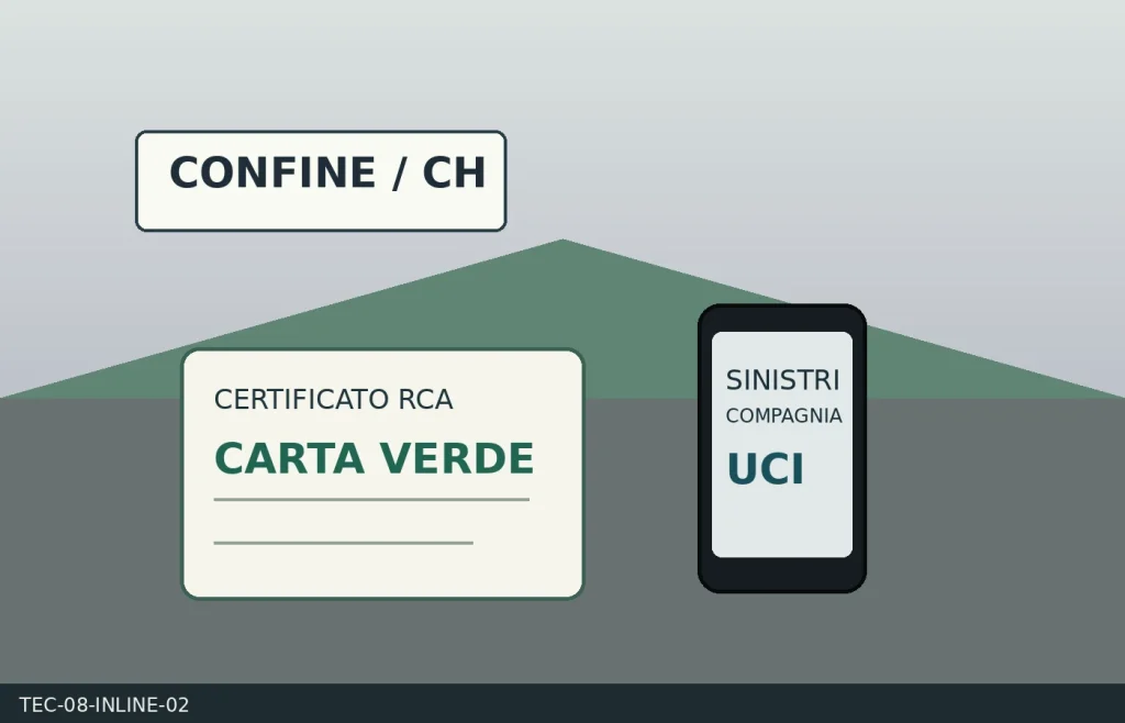Documenti moto, telefono e carta assicurativa prima di un viaggio oltre confine